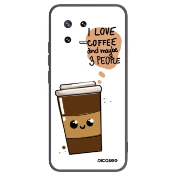 Picasee Μαύρη θήκη σιλικόνης για Xiaomi 13 Pro - Cute coffee