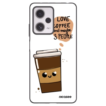 Picasee Μαύρη θήκη σιλικόνης για Xiaomi Redmi Note 12 Pro+ 5G - Cute coffee