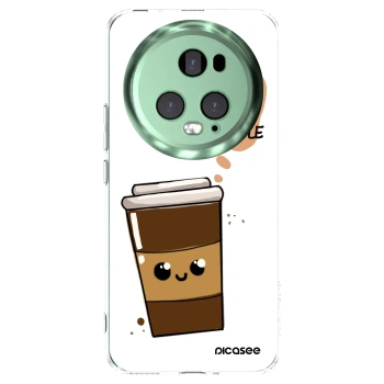 Picasee διαφανής θήκη σιλικόνης Honor Magic5 Pro - Cute coffee
