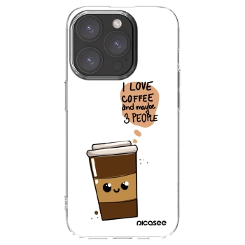 Picasee διαφανής θήκη σιλικόνης Apple iPhone 15 Pro - Cute coffee