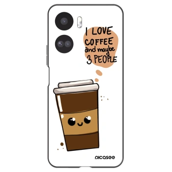 Picasee Μαύρη θήκη σιλικόνης για Honor 90 Lite 5G - Cute coffee