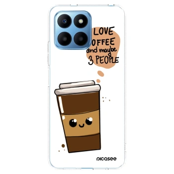 Picasee διαφανής θήκη σιλικόνης Honor 70 Lite - Cute coffee