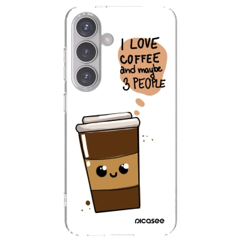 Picasee διαφανής θήκη σιλικόνης Samsung Galaxy S24 S921B 5G - Cute coffee