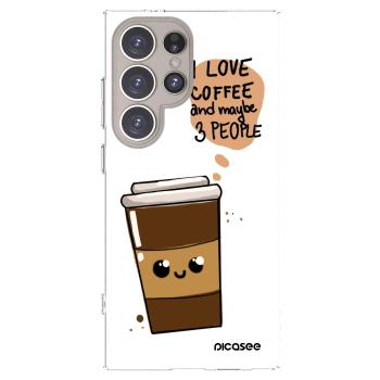 Picasee διαφανής θήκη σιλικόνης Samsung Galaxy S24 Ultra S928B 5G - Cute coffee