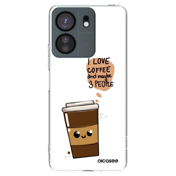 Picasee διαφανής θήκη σιλικόνης Xiaomi Redmi 13C 4G - Cute coffee