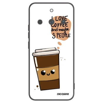 Picasee Μαύρη θήκη σιλικόνης για Realme 11 Pro+ - Cute coffee