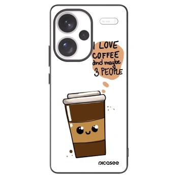 Picasee Μαύρη θήκη σιλικόνης για Xiaomi Redmi Note 13 Pro+ 5G - Cute coffee