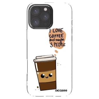 Picasee διαφανής θήκη σιλικόνης Apple iPhone 16 Pro Max - Cute coffee