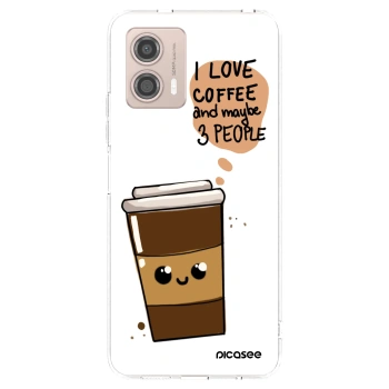 Picasee διαφανής θήκη σιλικόνης Motorola Moto G53 5G - Cute coffee