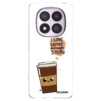 Picasee διαφανής θήκη σιλικόνης Xiaomi Redmi Note 14 Pro 5G - Cute coffee