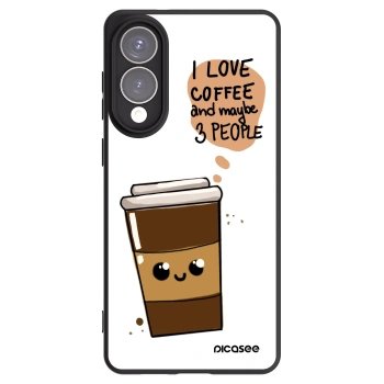 Picasee Μαύρη θήκη σιλικόνης για Samsung Galaxy S25 Edge 5G - Cute coffee