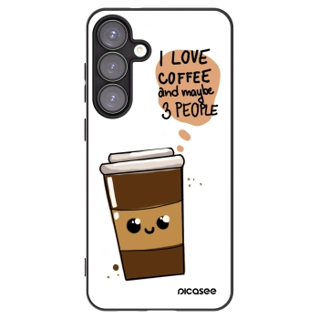 Picasee Μαύρη θήκη σιλικόνης για Samsung Galaxy S25+ 5G - Cute coffee