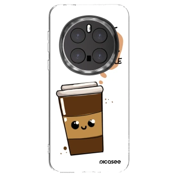 Picasee διαφανής θήκη σιλικόνης Honor Magic7 Pro 5G - Cute coffee