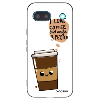Picasee Μαύρη θήκη σιλικόνης για Google Pixel 8 - Cute coffee