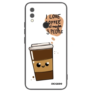 Picasee Μαύρη θήκη σιλικόνης για Xiaomi Redmi Note 7 - Cute coffee