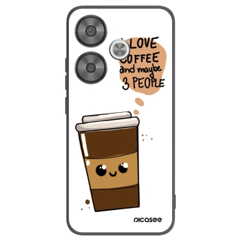 Picasee Μαύρη θήκη σιλικόνης για Xiaomi Poco F6 - Cute coffee