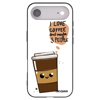 Picasee Μαύρη θήκη σιλικόνης για Apple iPhone Air - Cute coffee