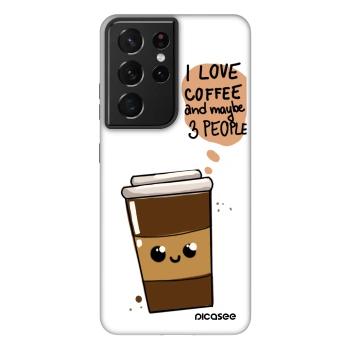 Picasee Fashion Case για Samsung Galaxy S21 Ultra 5G G998B - Cute coffee
