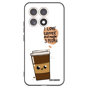 Picasee Μαύρη θήκη σιλικόνης για Xiaomi 15T - Cute coffee
