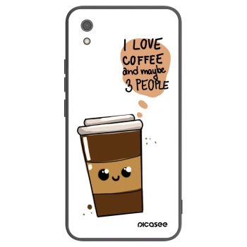 Picasee Μαύρη θήκη σιλικόνης για Xiaomi Redmi 7A - Cute coffee
