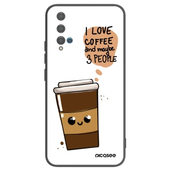 Picasee Μαύρη θήκη σιλικόνης για Huawei Nova 5T - Cute coffee