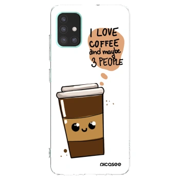 Picasee διαφανής θήκη σιλικόνης Samsung Galaxy A51 A515F - Cute coffee