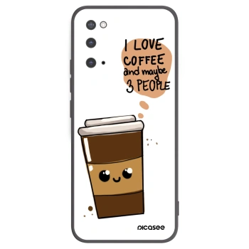 Picasee Μαύρη θήκη σιλικόνης για Samsung Galaxy S20 G980F - Cute coffee