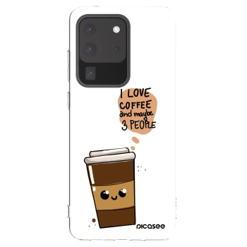 Picasee διαφανής θήκη σιλικόνης Samsung Galaxy S20 Ultra 5G G988F - Cute coffee