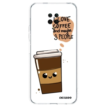 Picasee διαφανής θήκη σιλικόνης Xiaomi Redmi Note 9 Pro - Cute coffee
