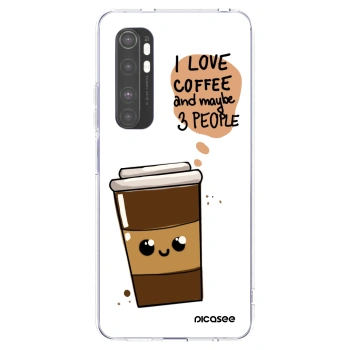 Picasee διαφανής θήκη σιλικόνης Xiaomi Mi Note 10 Lite - Cute coffee