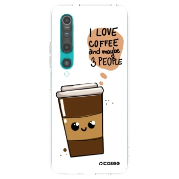 Picasee διαφανής θήκη σιλικόνης Xiaomi Mi 10 - Cute coffee