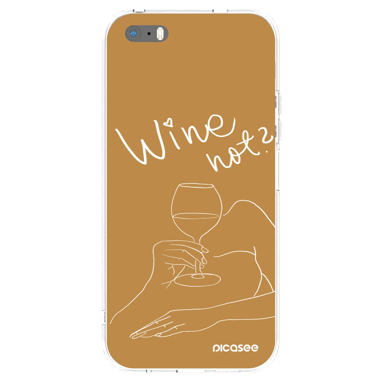 Picasee διαφανής θήκη σιλικόνης Apple iPhone 5/5S/SE - Wine not