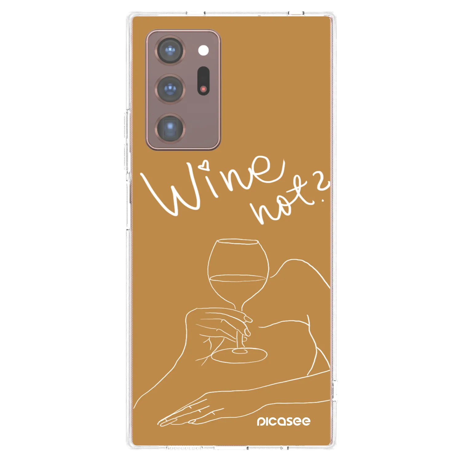 Picasee διαφανής θήκη σιλικόνης Samsung Galaxy Note 20 Ultra - Wine not