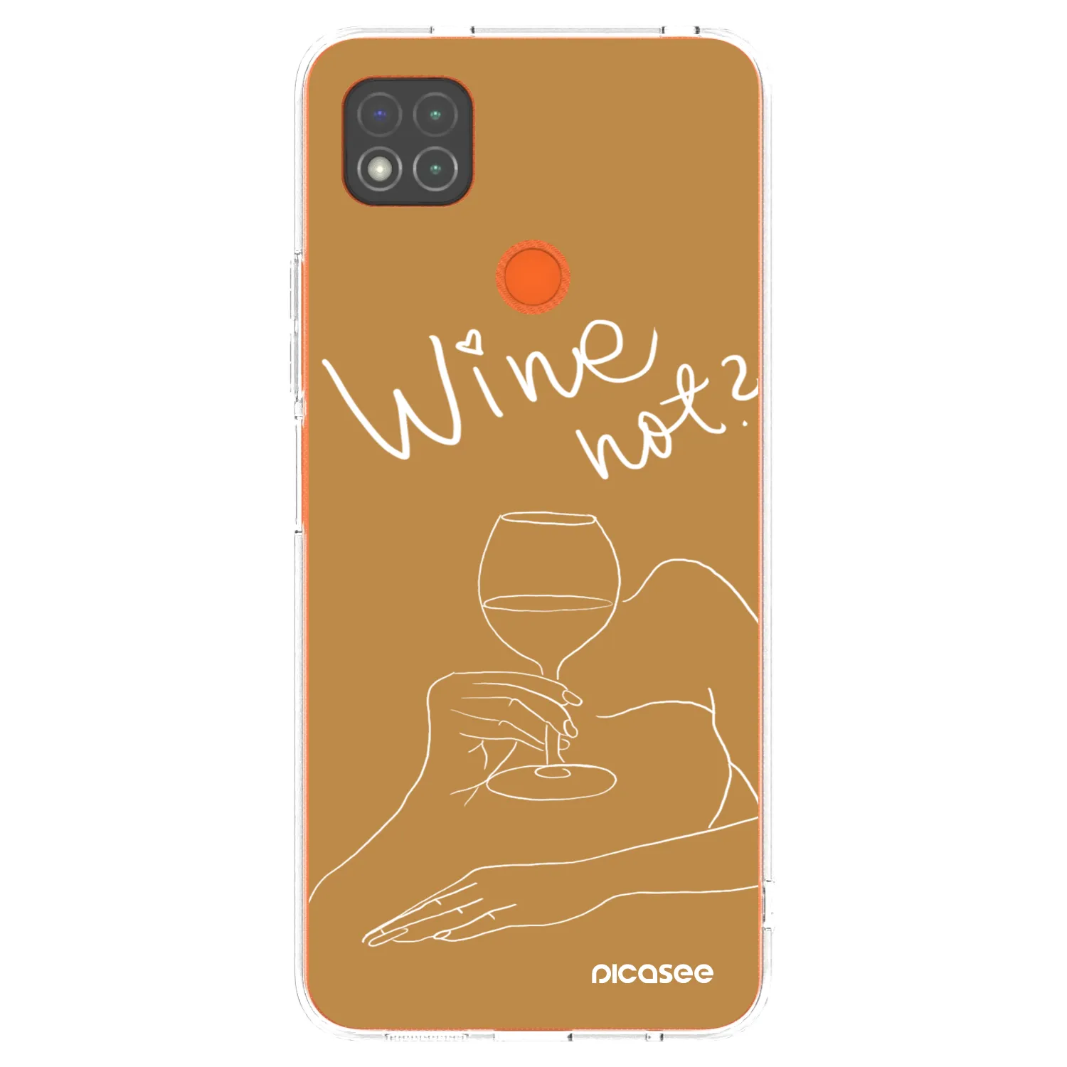 Picasee διαφανής θήκη σιλικόνης Xiaomi Redmi 9C - Wine not