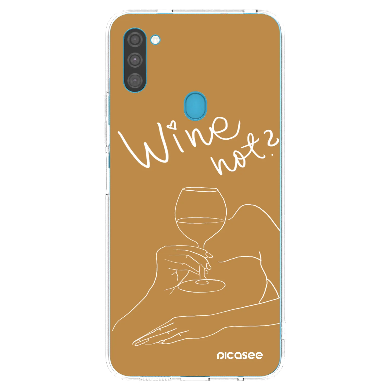 Picasee διαφανής θήκη σιλικόνης Samsung Galaxy M11 - Wine not