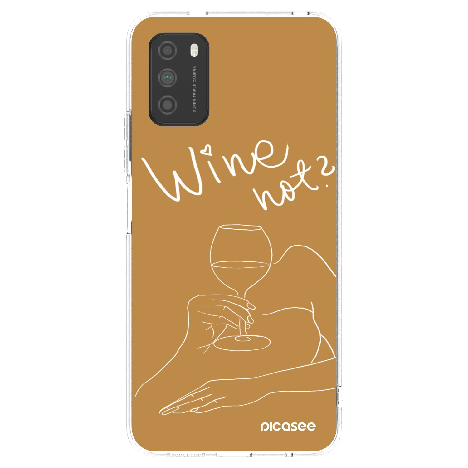 Picasee διαφανής θήκη σιλικόνης Xiaomi Poco M3 - Wine not