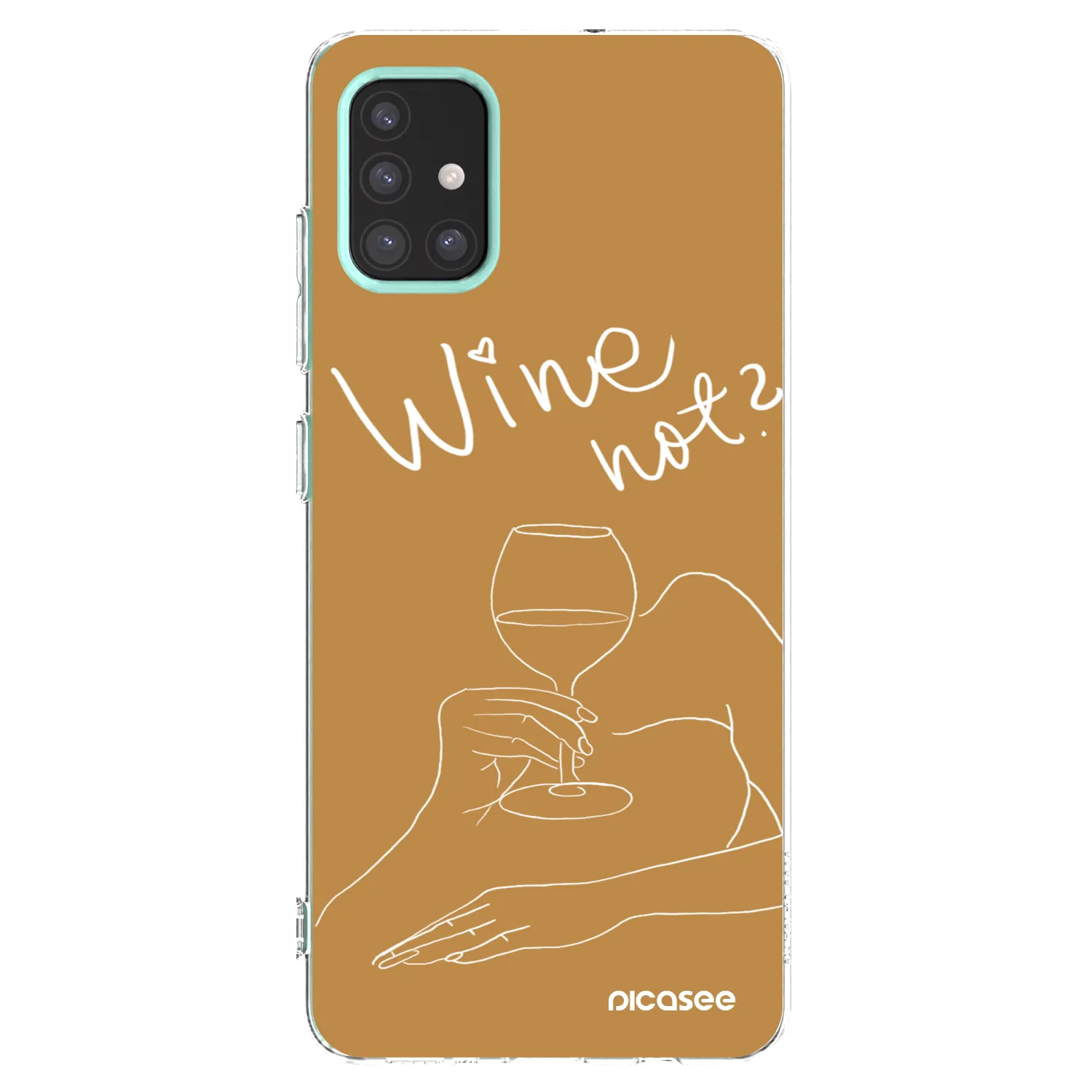 Picasee διαφανής θήκη σιλικόνης Samsung Galaxy M31s - Wine not