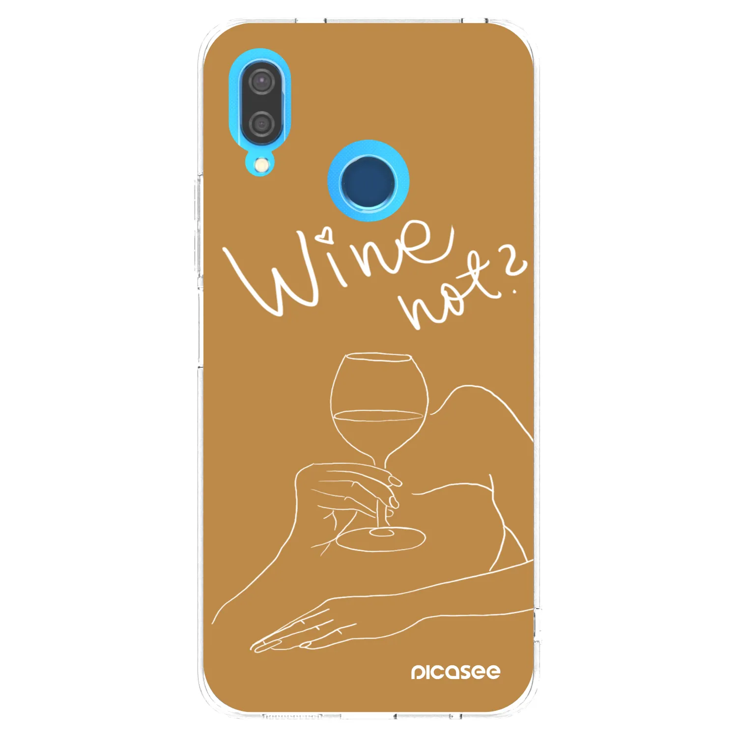 Picasee διαφανής θήκη σιλικόνης Huawei P20 Lite - Wine not