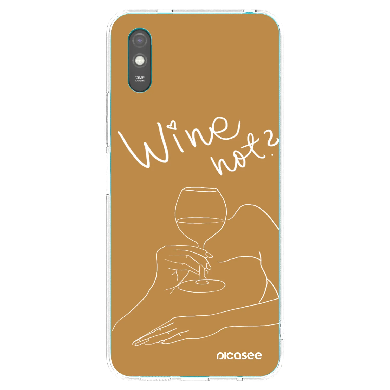 Picasee διαφανής θήκη σιλικόνης Xiaomi Redmi 9AT - Wine not