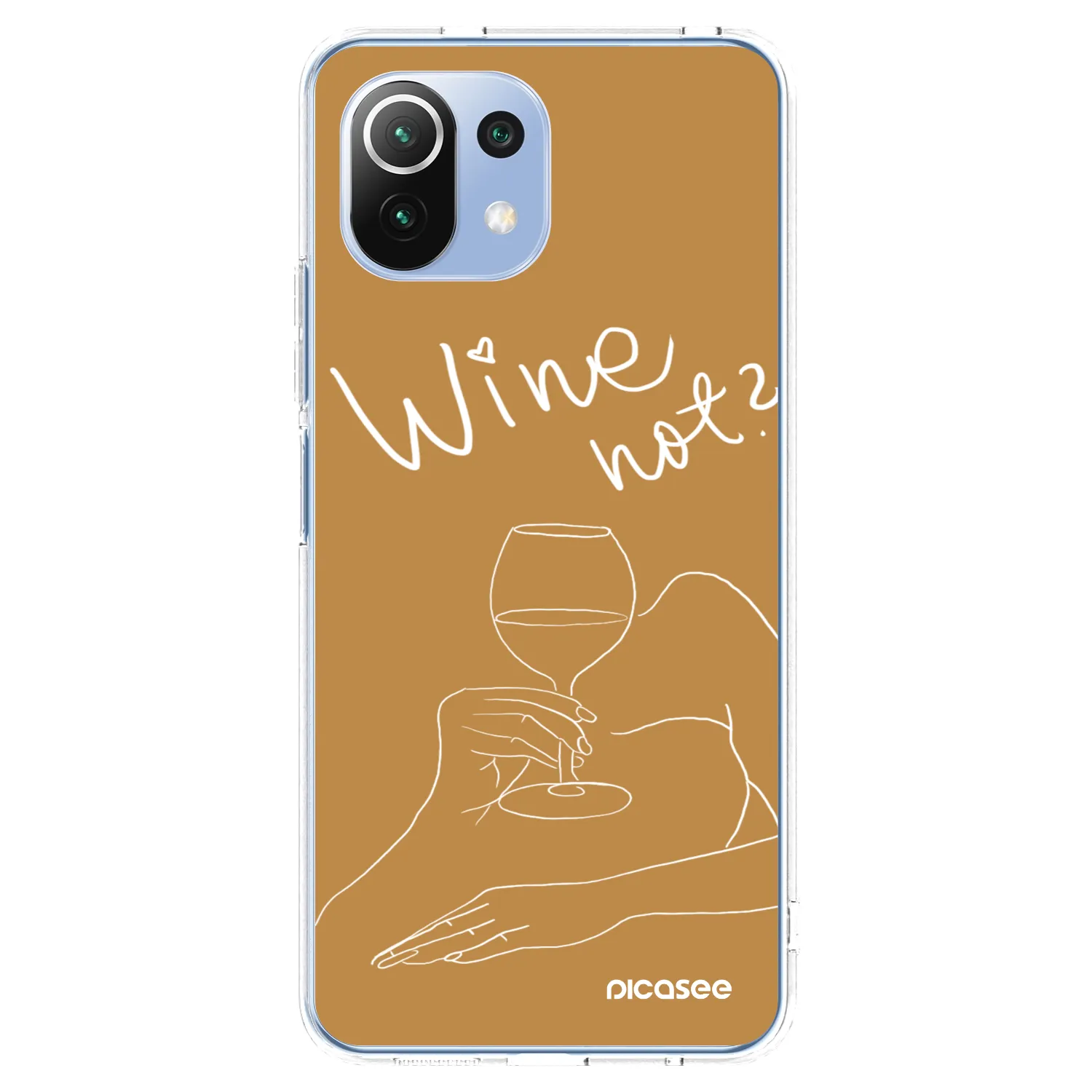 Picasee διαφανής θήκη σιλικόνης Xiaomi Mi 11 Lite - Wine not