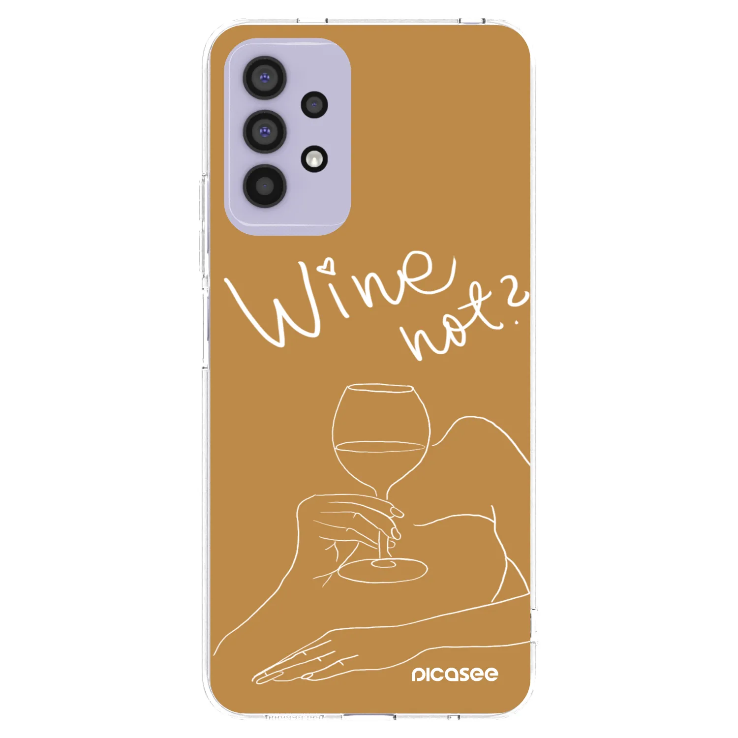 Picasee διαφανής θήκη σιλικόνης Samsung Galaxy A32 4G SM-A325F - Wine not
