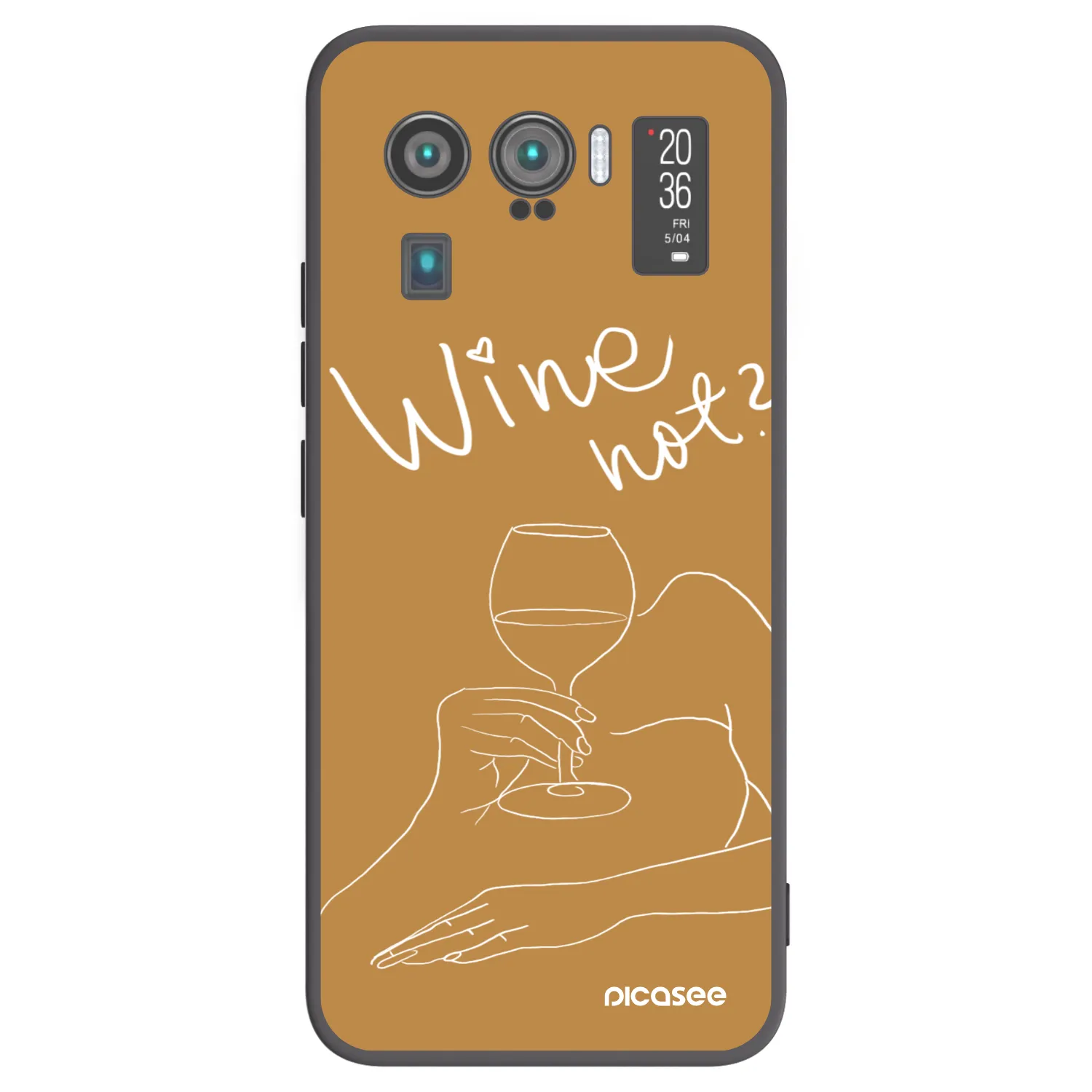 Picasee Μαύρη θήκη σιλικόνης για Xiaomi Mi 11 Ultra - Wine not