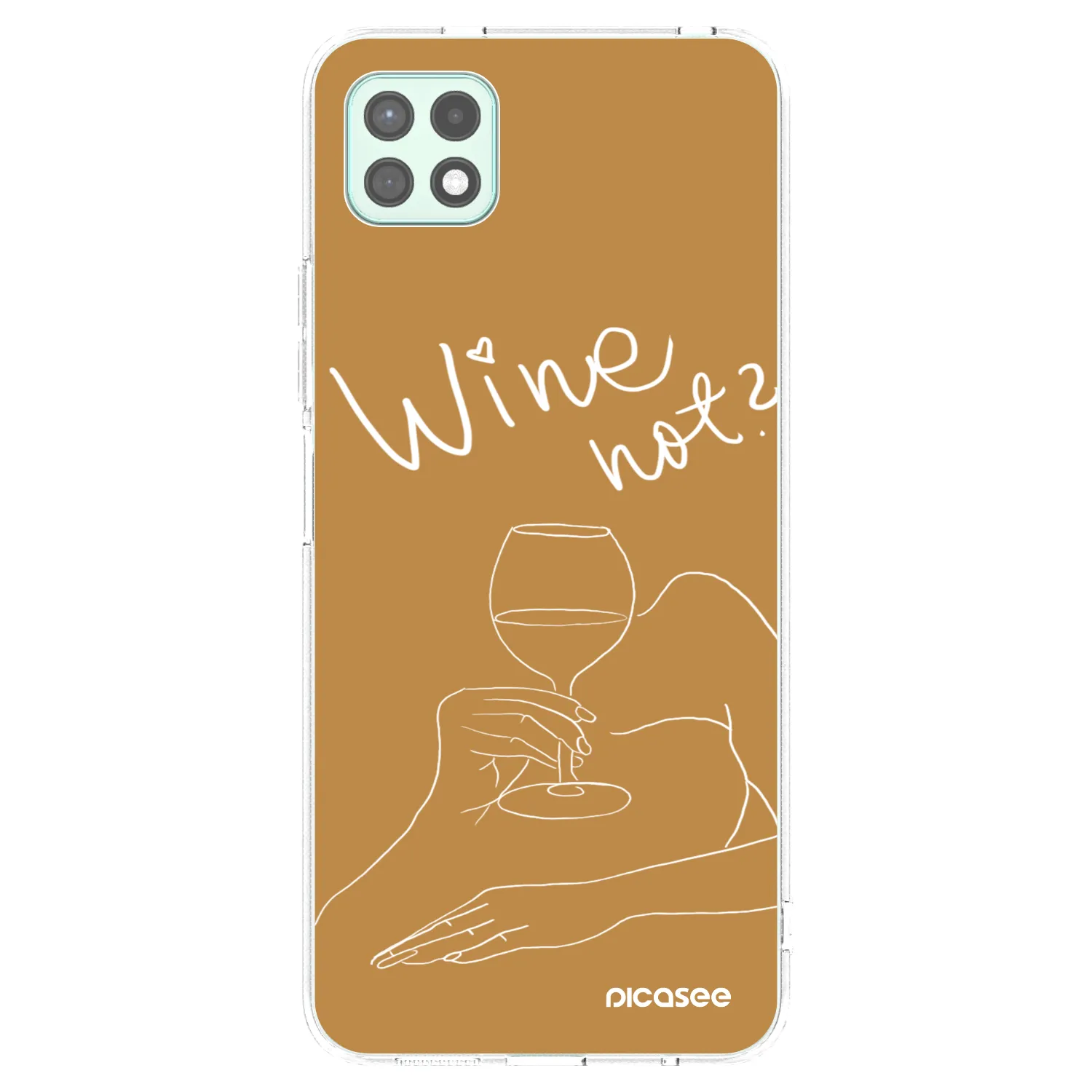 Picasee διαφανής θήκη σιλικόνης Samsung Galaxy A22 A226B 5G - Wine not