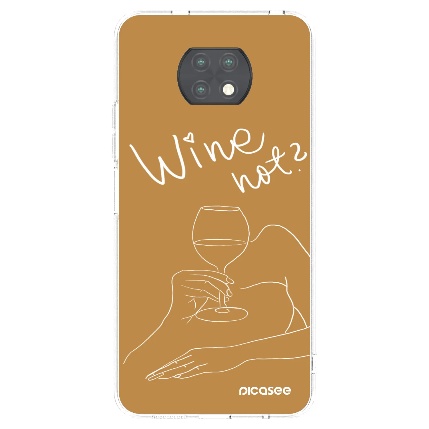Picasee διαφανής θήκη σιλικόνης Xiaomi Redmi Note 9T - Wine not