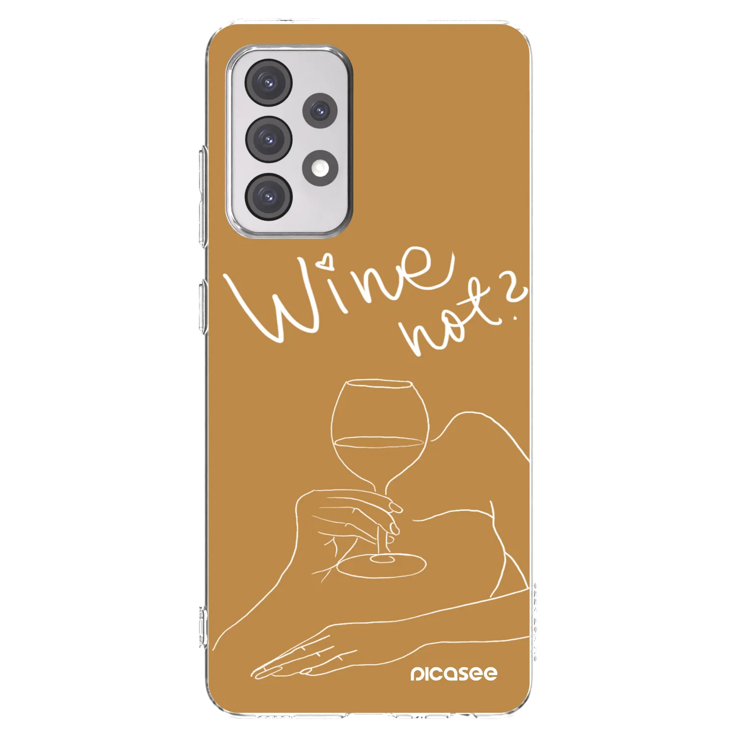 Picasee διαφανής θήκη σιλικόνης Samsung Galaxy A52s 5G A528B - Wine not