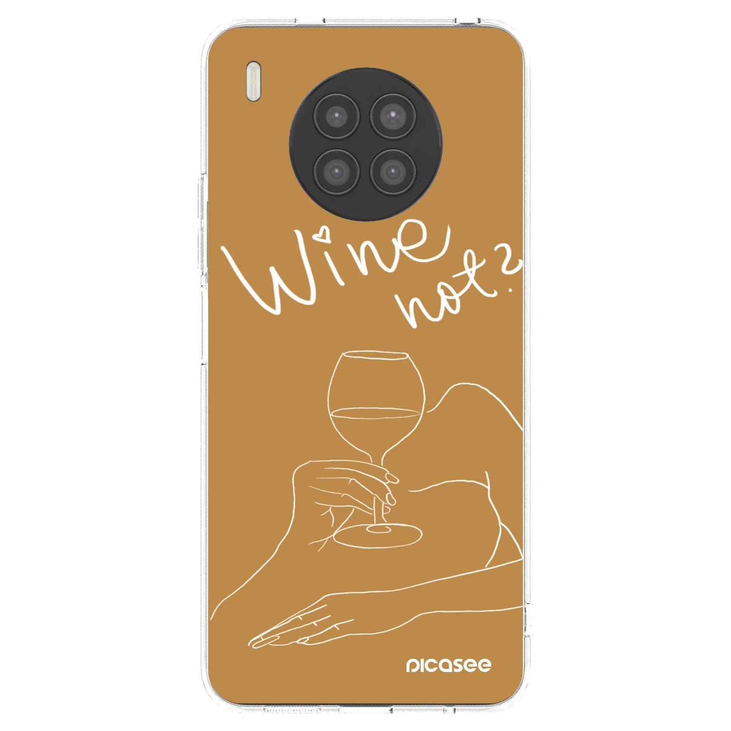 Picasee διαφανής θήκη σιλικόνης Huawei Nova 8i - Wine not