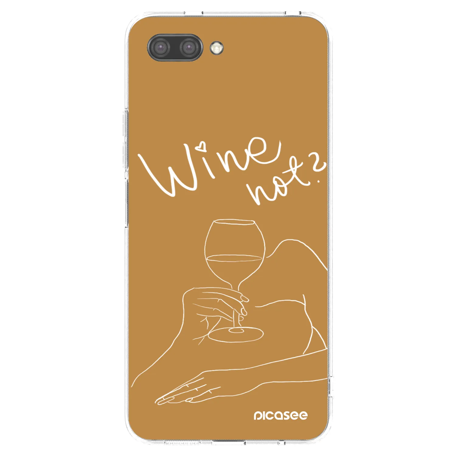 Picasee διαφανής θήκη σιλικόνης Honor 10 - Wine not