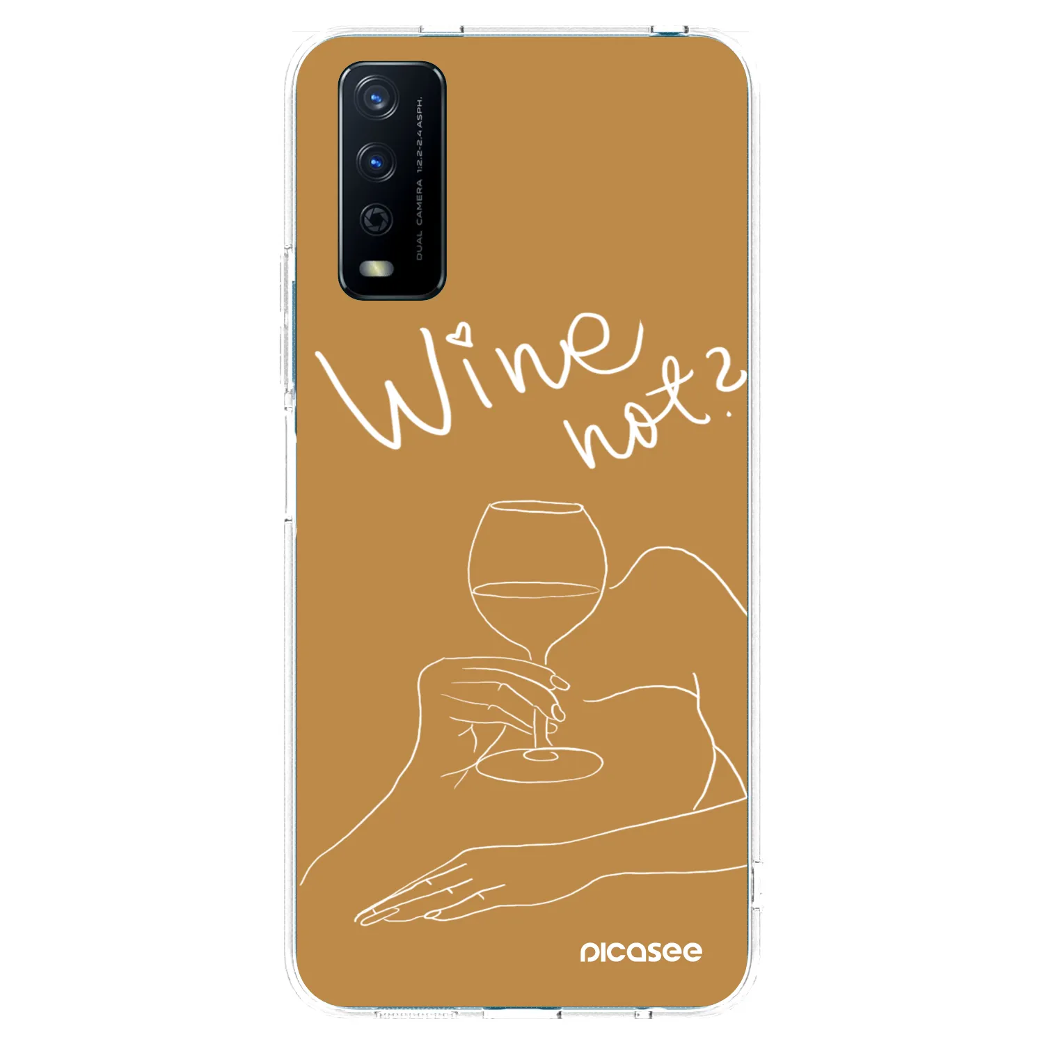 Picasee διαφανής θήκη σιλικόνης Vivo Y11s - Wine not