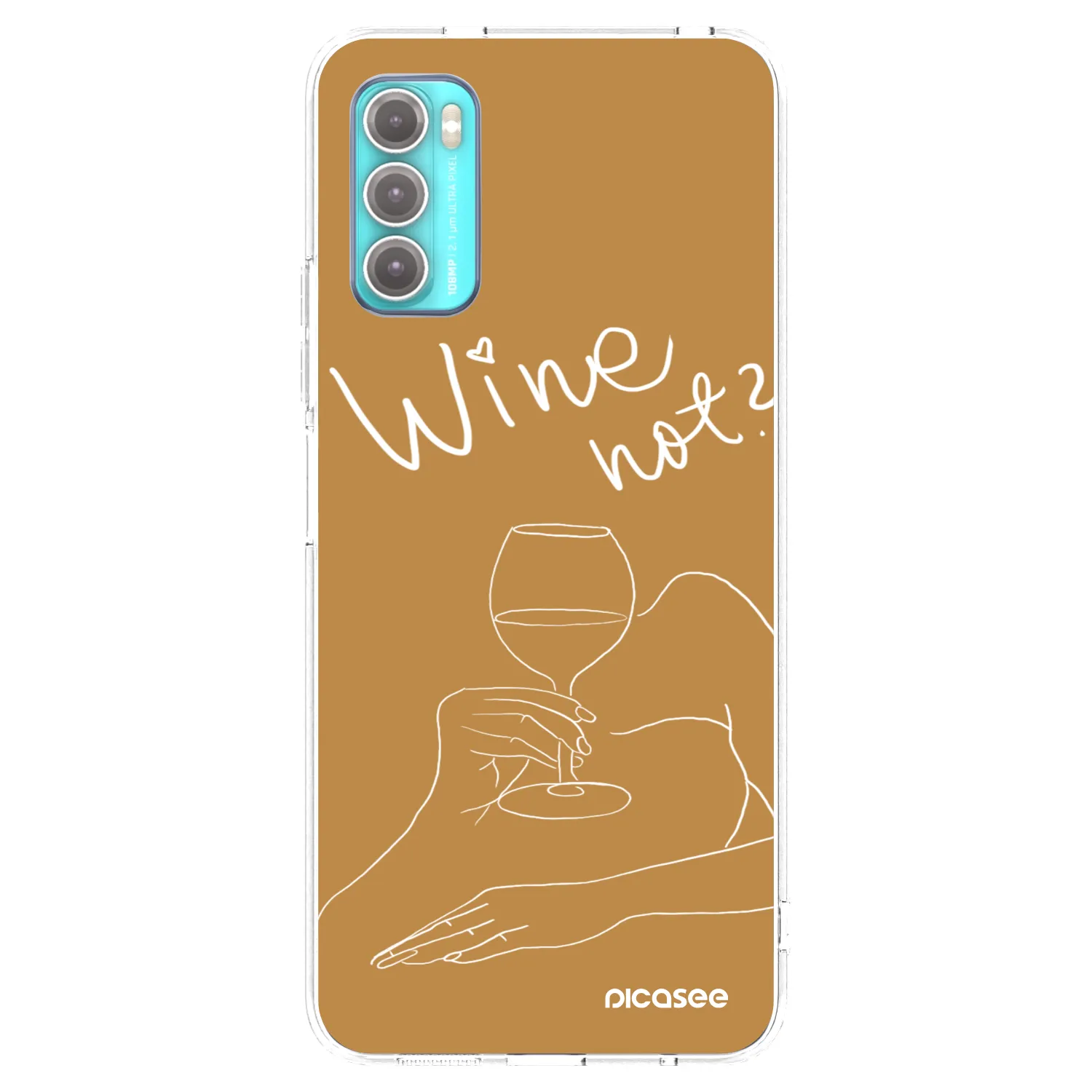 Picasee διαφανής θήκη σιλικόνης Motorola Moto G60 - Wine not