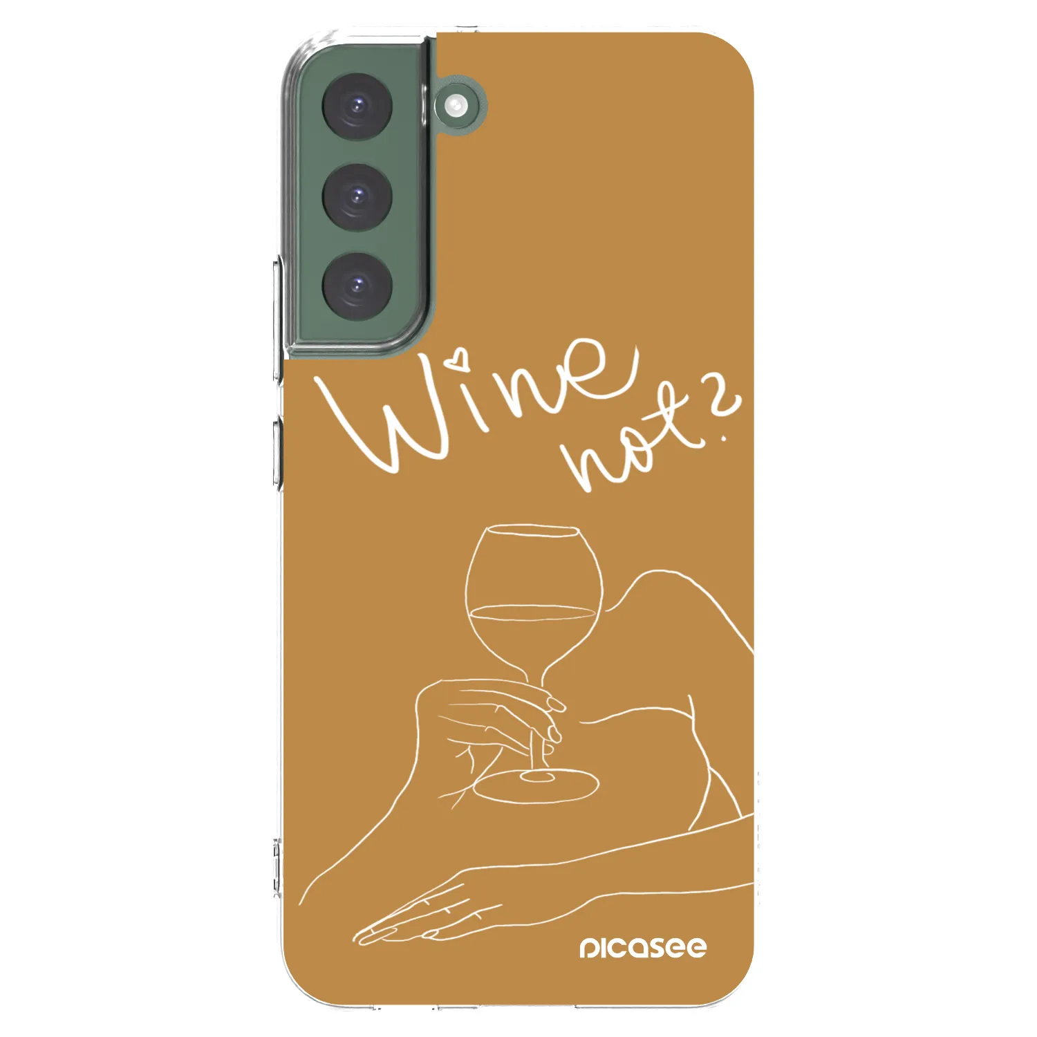 Picasee διαφανής θήκη σιλικόνης Samsung Galaxy S22+ 5G - Wine not